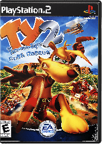 Ty the Tasmanian Tiger 2 Bush Rescue PAL Playstation 2 PAL box art
